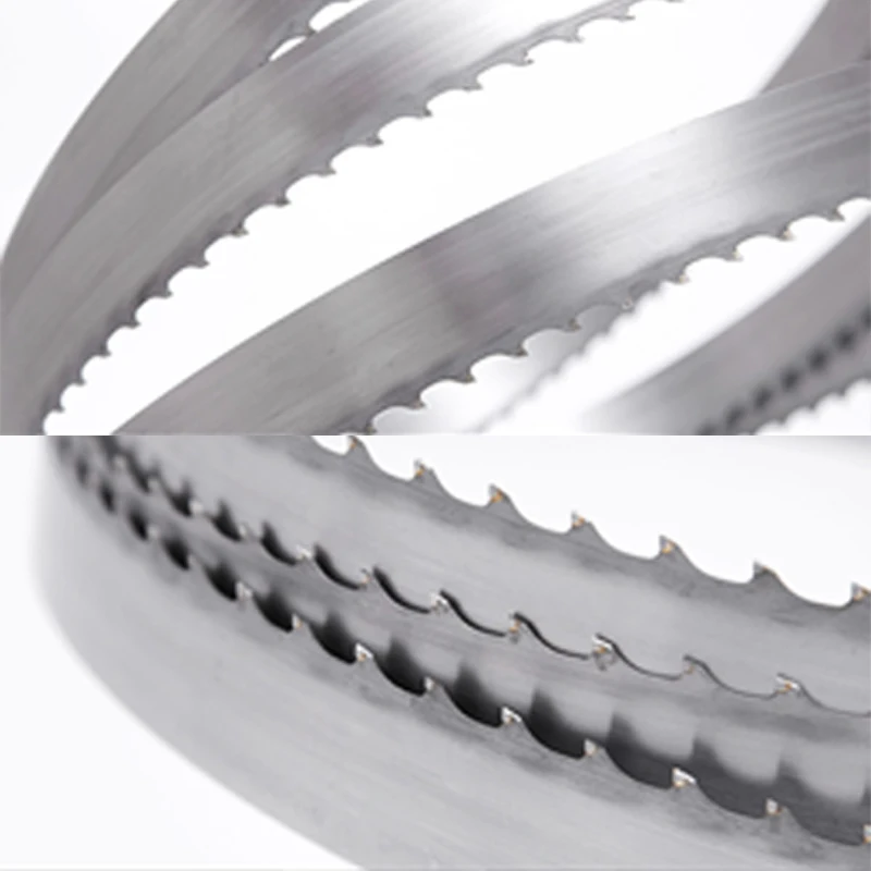 Welded Customized Size Tungsten Carbide Tip Band Saw Blade 16mm-150mm Width  For Hard and Soft Wood Cutting