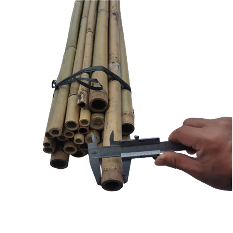 Bamboo Wooden Flower Plant Support Pole Stake Stick 10-90cm Length Wholesale bamboo raw materials chopsticks bamboo stick