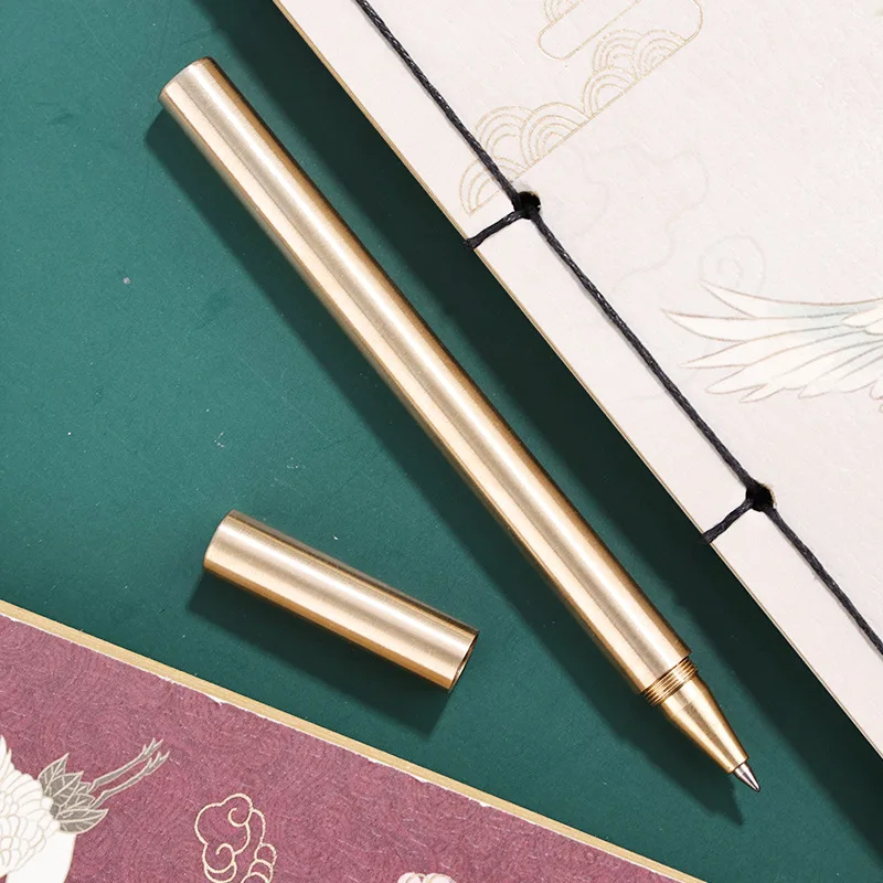 new CNC logo brass pen Titanium pen
