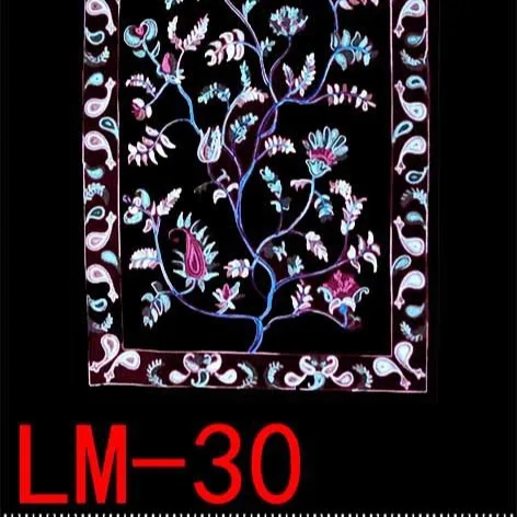 Latest Fashion Wholesale African Embroidery Flower Women Shawl Scarf With Rhinestone