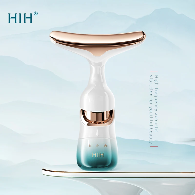 Neck Face Beauty Device Anti-wrinkle Anti-aging Reduce Puffiness Facial Device Modes Neck Vibration EMS Neck Lift Device