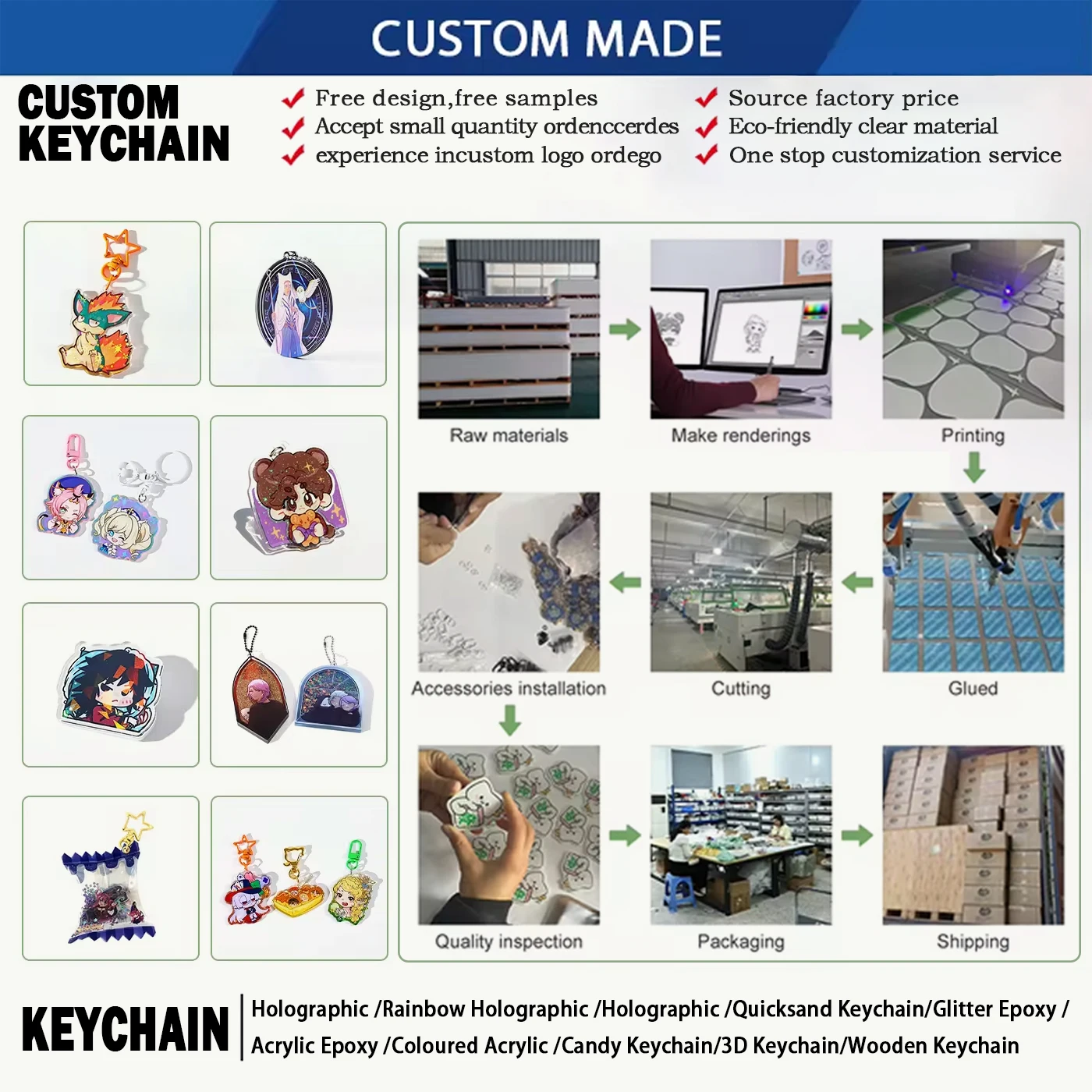 Customized Plastic Figure acrylic standee board plastic colorful design anime standee