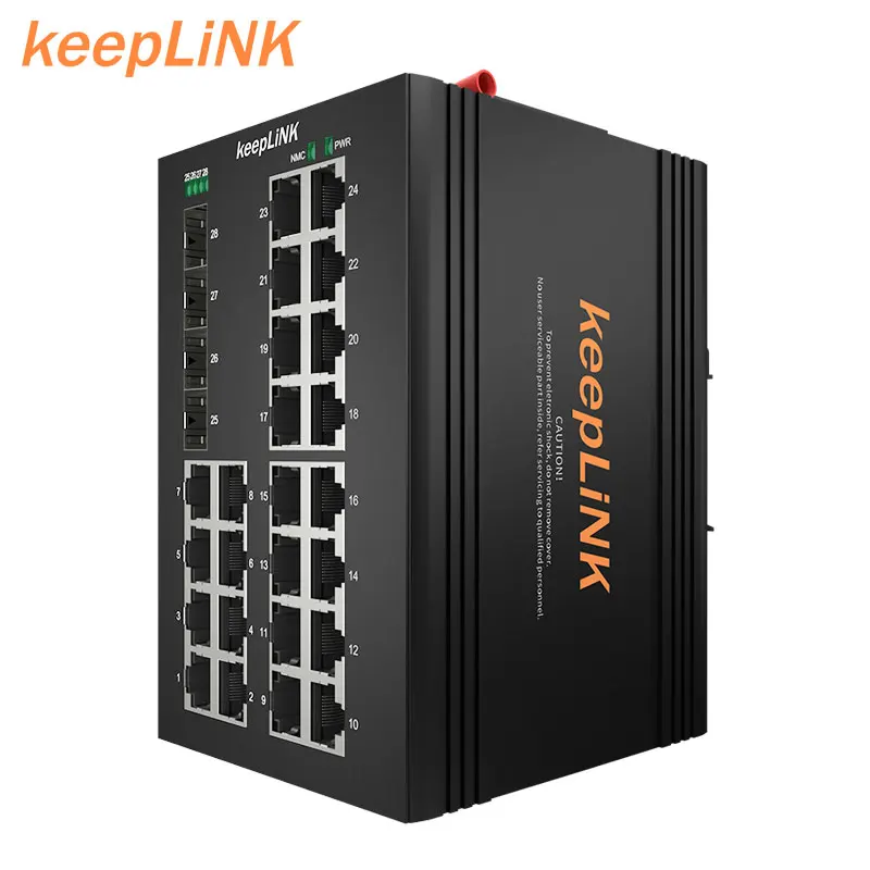 Custom 2 3 4 5 6 8 9 10 12 14 16 18 20 24 26 Ports Industrial ethernet switch din rail outdoor Poe ethernet switch managed