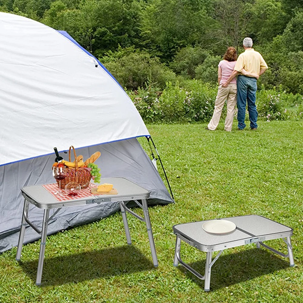 Регулируемый портативный алюминиевый складной стол для пикника и кемпинга