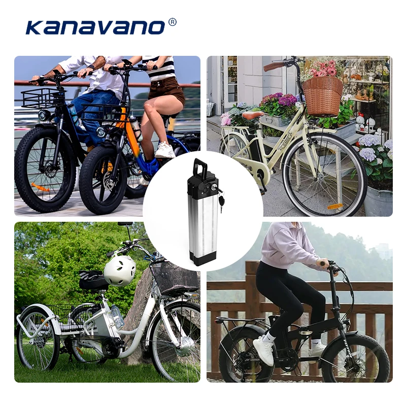 factory price 24v 36v 48v silverfish ebike battery 15ah 18ah 26ah removable folding ebike battery pack with charger