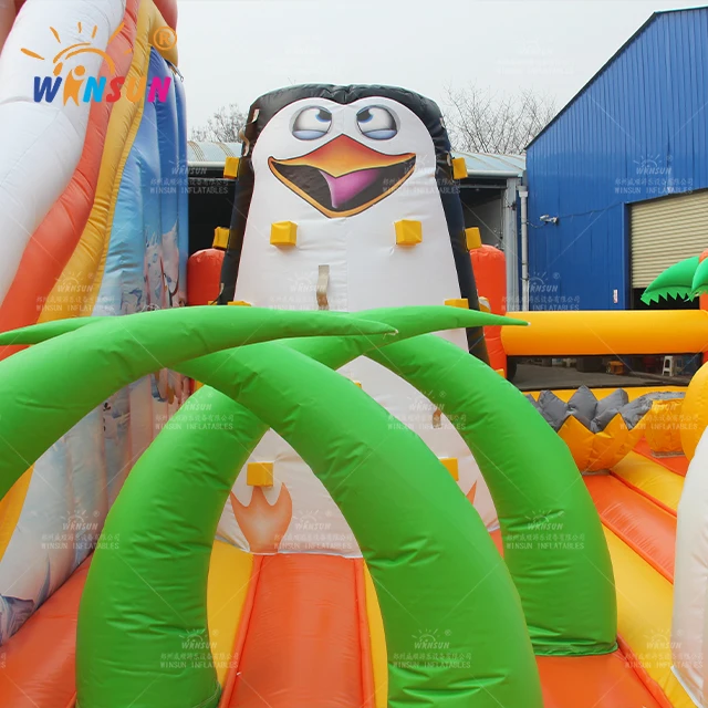 TOP rated inflatable combo animal fun world jump bounce gam,custom marble combo sport slides,factory trampoline sale