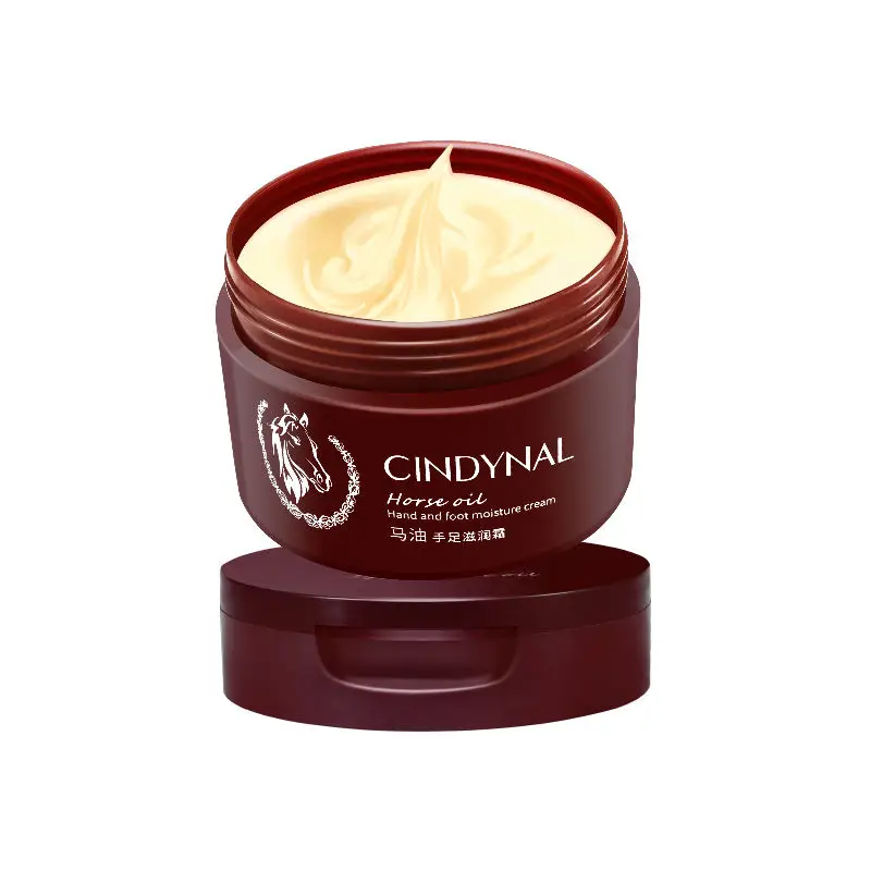 CINDYNAL Wholesale Moisturizing anti dry foot crack repair urea Horse Oil Hands Feet foot care cream for cracked heels