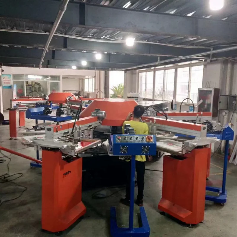 Factory price clothing piece rotary printing machine for T shirt