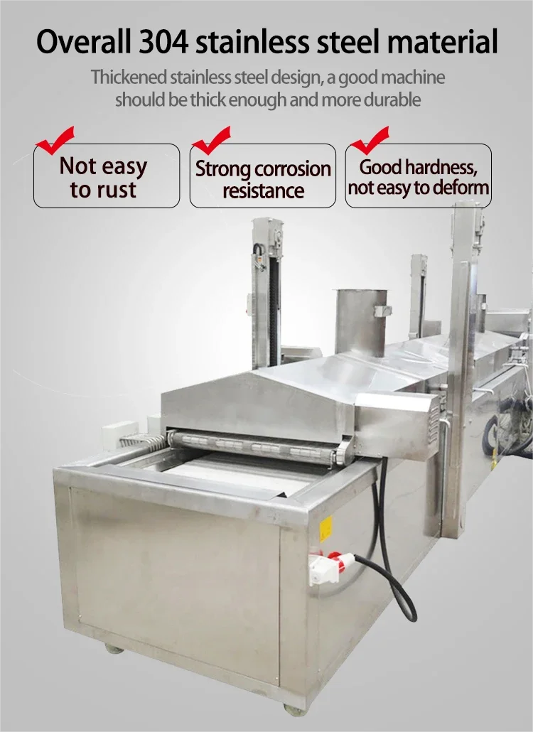 frying  pork crackling  french fries machine turkey tortilla long french fries machine deep fryer machine