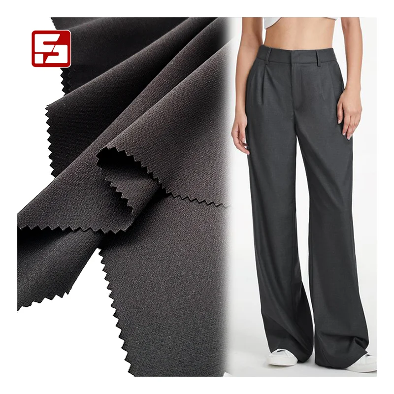 Hot selling stretchable tr suiting fabric for men material textile woven gray fabric anti stab fabric for suit clothing