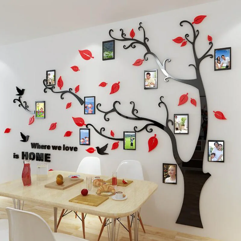 
Decorative photo tree acrylic sticker 
