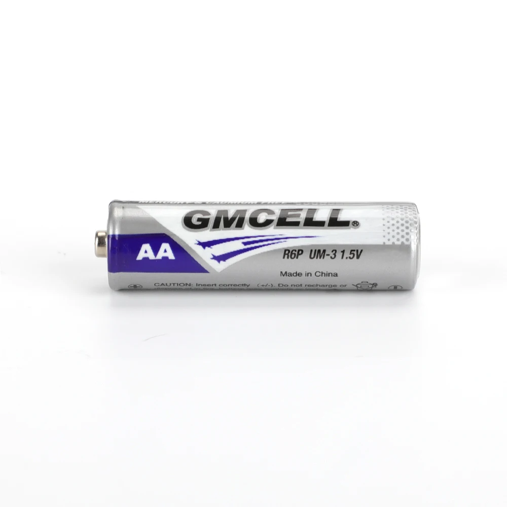 GMCELL heavy duty r6 battery 1.5v aa r6p sum3 carbon zinc battery