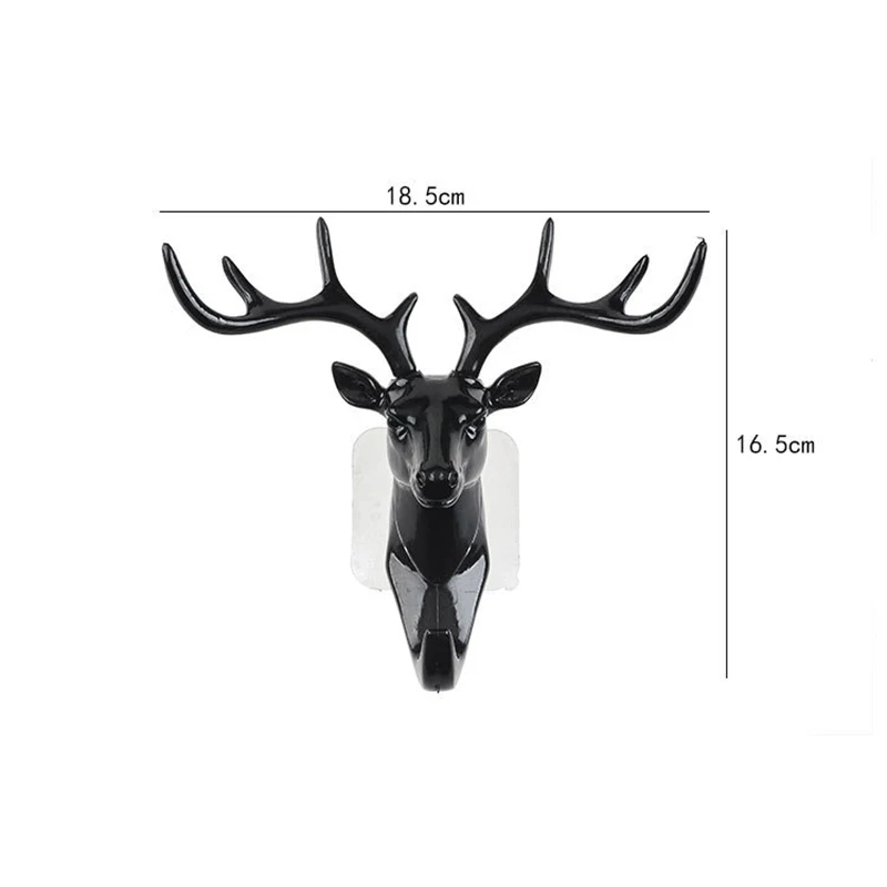 Hook Vintage Head Antlers For Hanging Clothes Hat Scarf Key Deer Horns Hanger Rack Wall Decoration