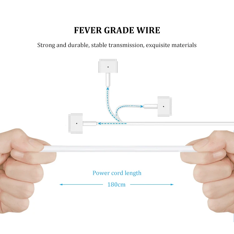 2022 New Product for Macbook 45W 60W 85W AC Charger Replacement Power Supply 2 in 1T-Tip Wireless MAC Adapter Magsafe 2 Charger