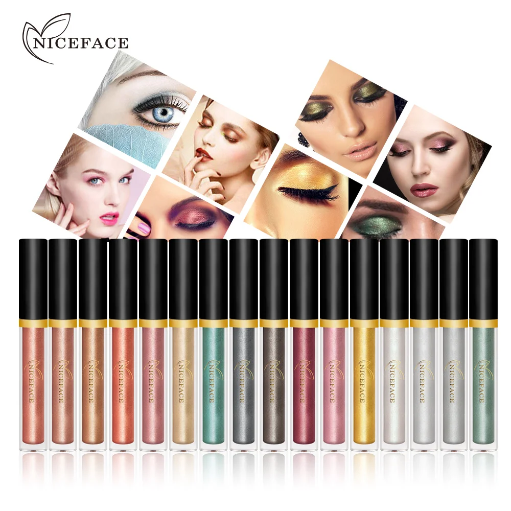 hot sale 17-Color Glitter  Charming Eyeshadow Liquid Twinkle Liquid Eyeshadow