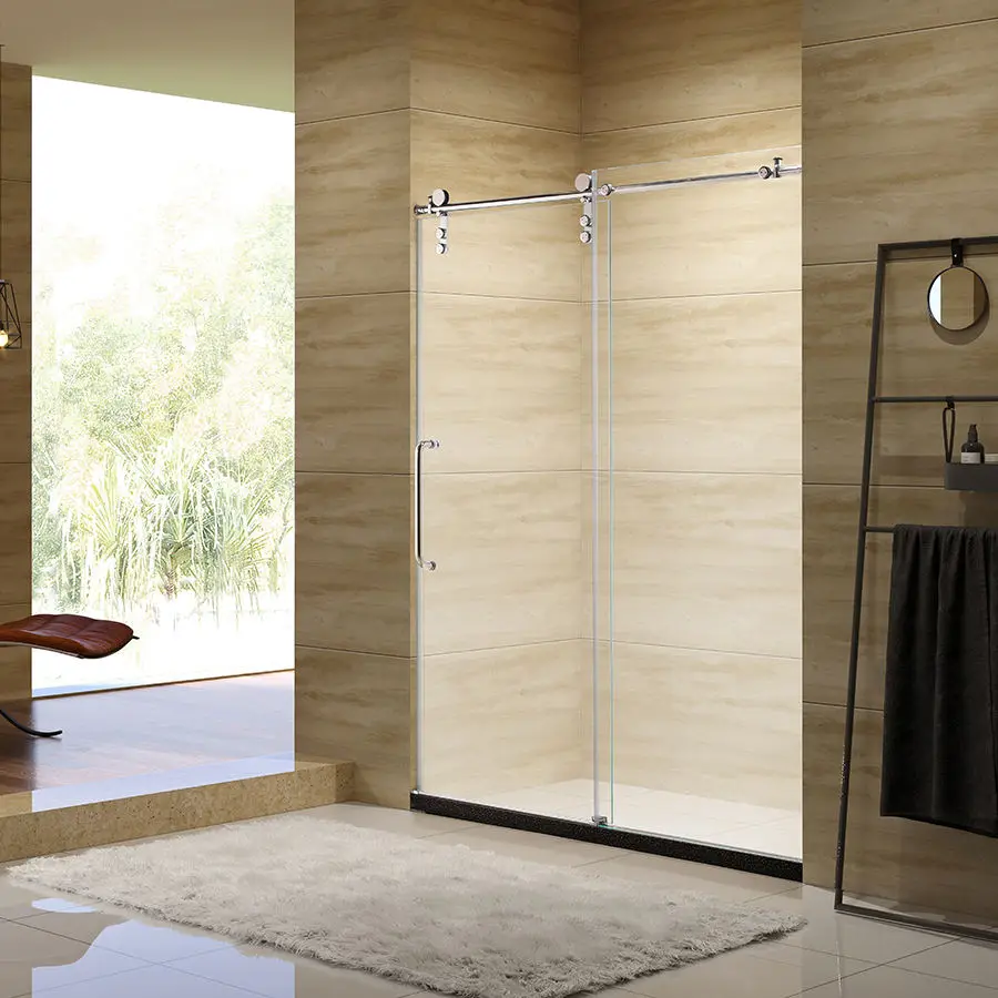 Frameless Sliding Shower Glass Door In Sale