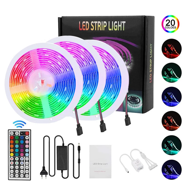 Светодиодные ленты RGB 5 м 10 М 5050 водонепроницаемая rgb wifi умная Светодиодная лента