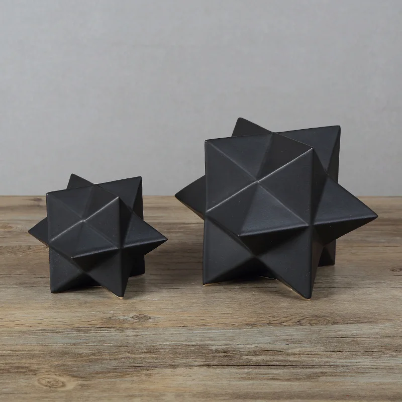 Home Geometry Ceramic Ornaments Creative Tabletop Decoration