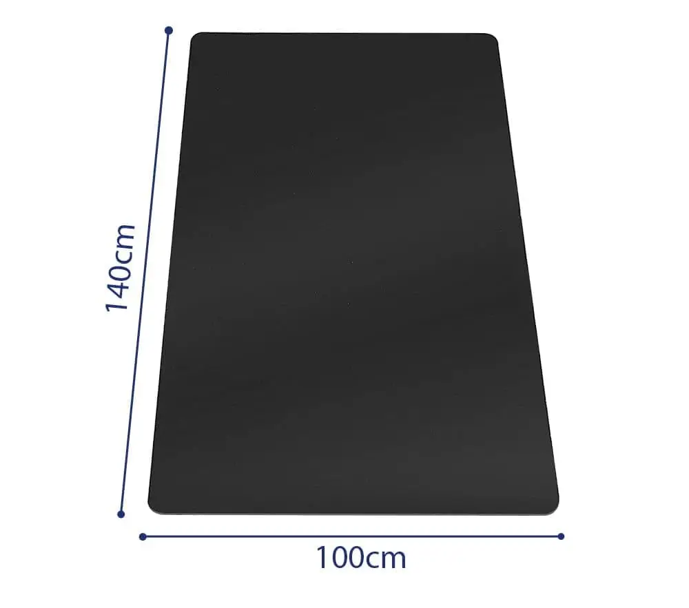 WEKIS Hot Sale PVC Roll Office Computer Floor Carpet Splat Mat for Under High Chair Mat Transparent Black Protection Chair Mat
