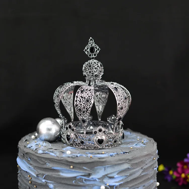 European style castle crown  crowns pageant big hollowed out bride wedding crown