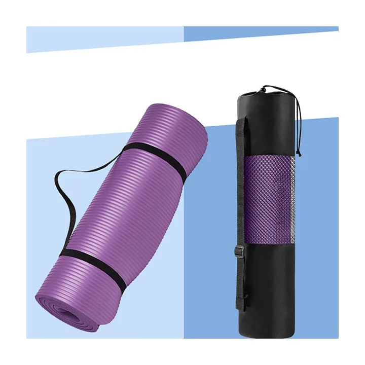 Wholesale eco friendly travel non slip thickened NBR yoga mat