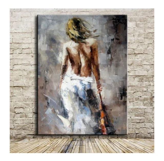 New sex girls back dancing  oil painting naked women  woman canvas painting at livroom