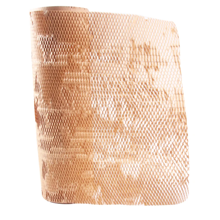 Yohpack 38 см * 100 м медовые бумажные рулон Honeycomb из крафт-бумаги для упаковки вторичной переработки сотовая Подушка Бумага