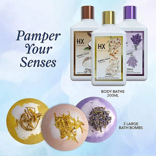 
Beauty and Personal Care Bathing Accessories Custom Bath Bombs Body Spa Bath Gift Set 