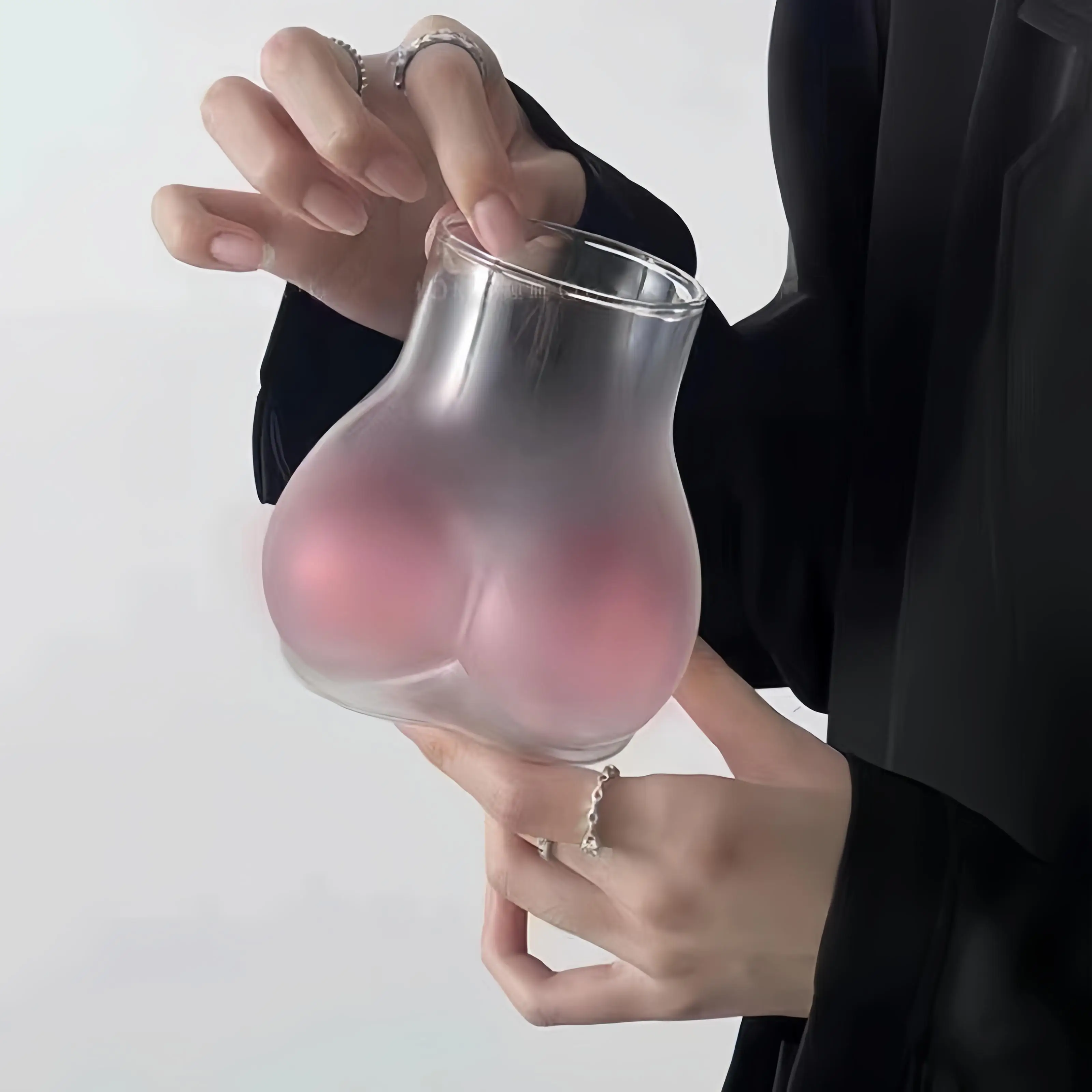 New style Creative Personalized Glass Mug Cute Sexy High Boron Silicon Butt Mug glass designs bottles