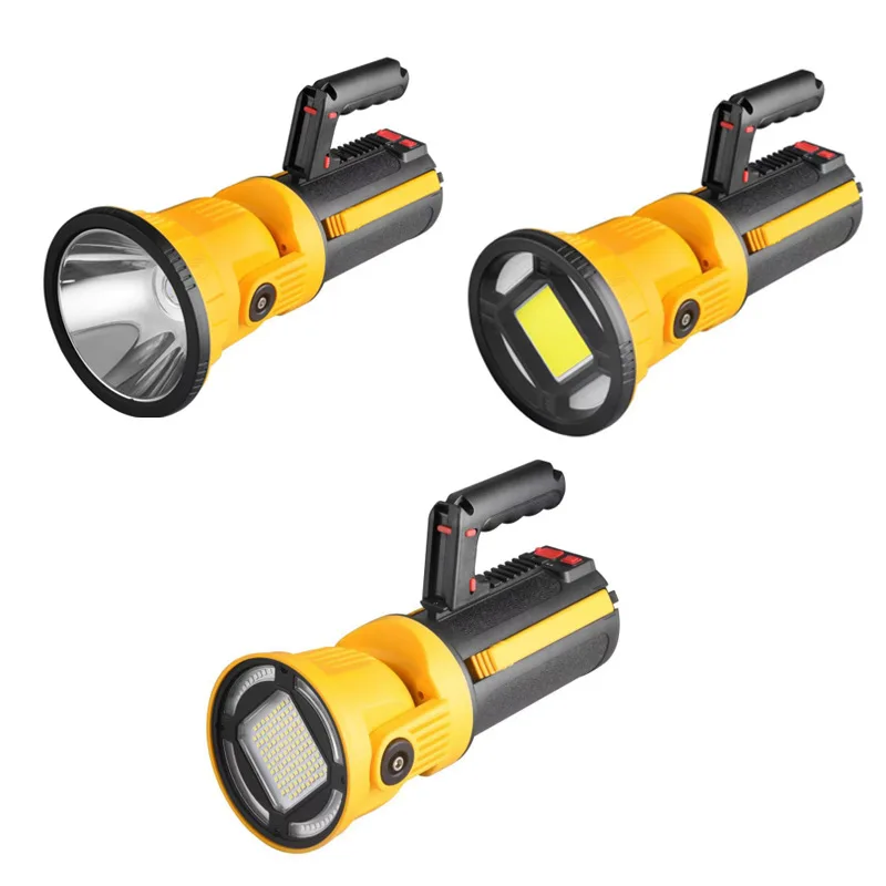 Super Bright Spotlight Flood Light Long Distance Outdoor Waterproof P50 LED Portable Searchlight for Hunting Security Patrol