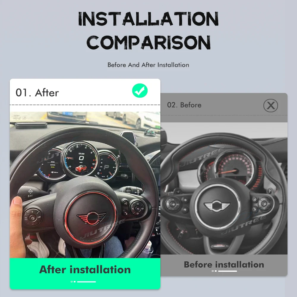 Linux system Car Dashboard For BMW MINI 2014-2023 Newest Generation Vertical Screen 9inch LCD Digital Instrument Head Unit