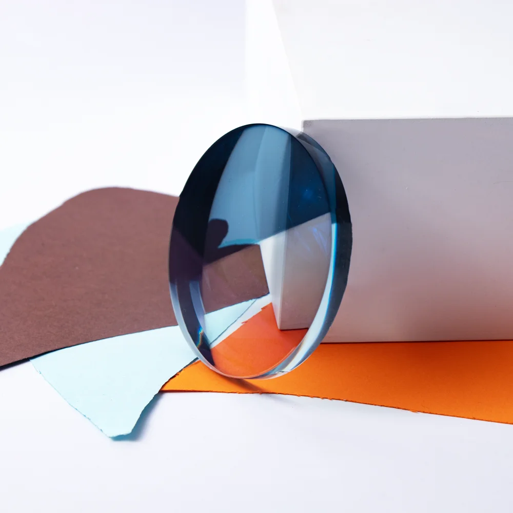 Good quality and price optical lens waterproof green film double sided photo grey transition optical PC lens