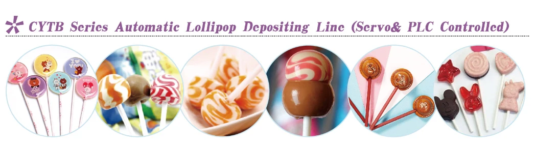 Automatic operation high efficiency ball flat hard candy lollipop sweet swirl making machine production line