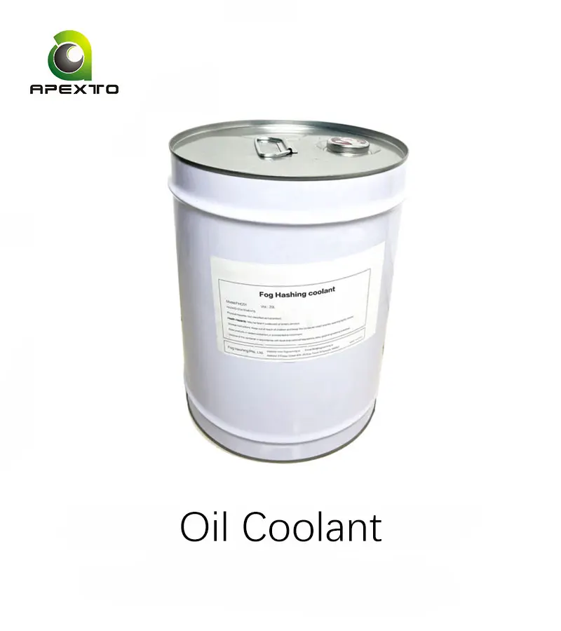 2023 Apexto Stock 20L 30L 200L Oil Coolant liquid Oil cooling system immersion liquid for 6pcs 19series machines