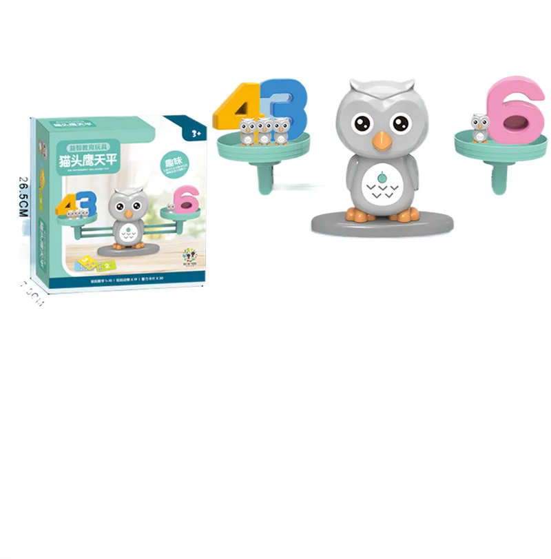 Jiefan OEM hot selling digital balance scale puzzle board game parent-child interactive dinosaur robot math enlightenment toys