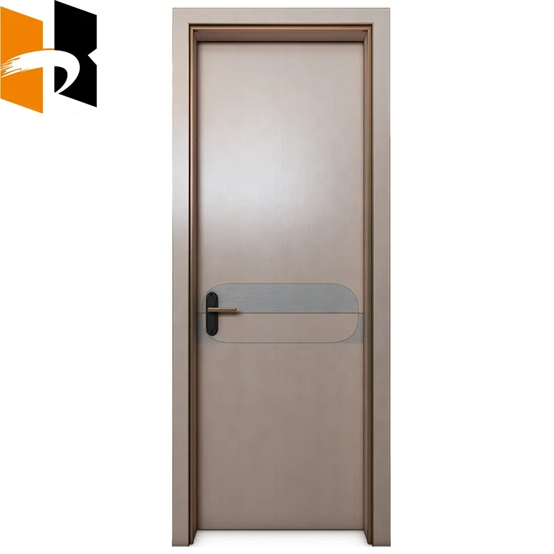 Modern Design Luxury Soundproof Stoving Varnished Interior Wooden Door