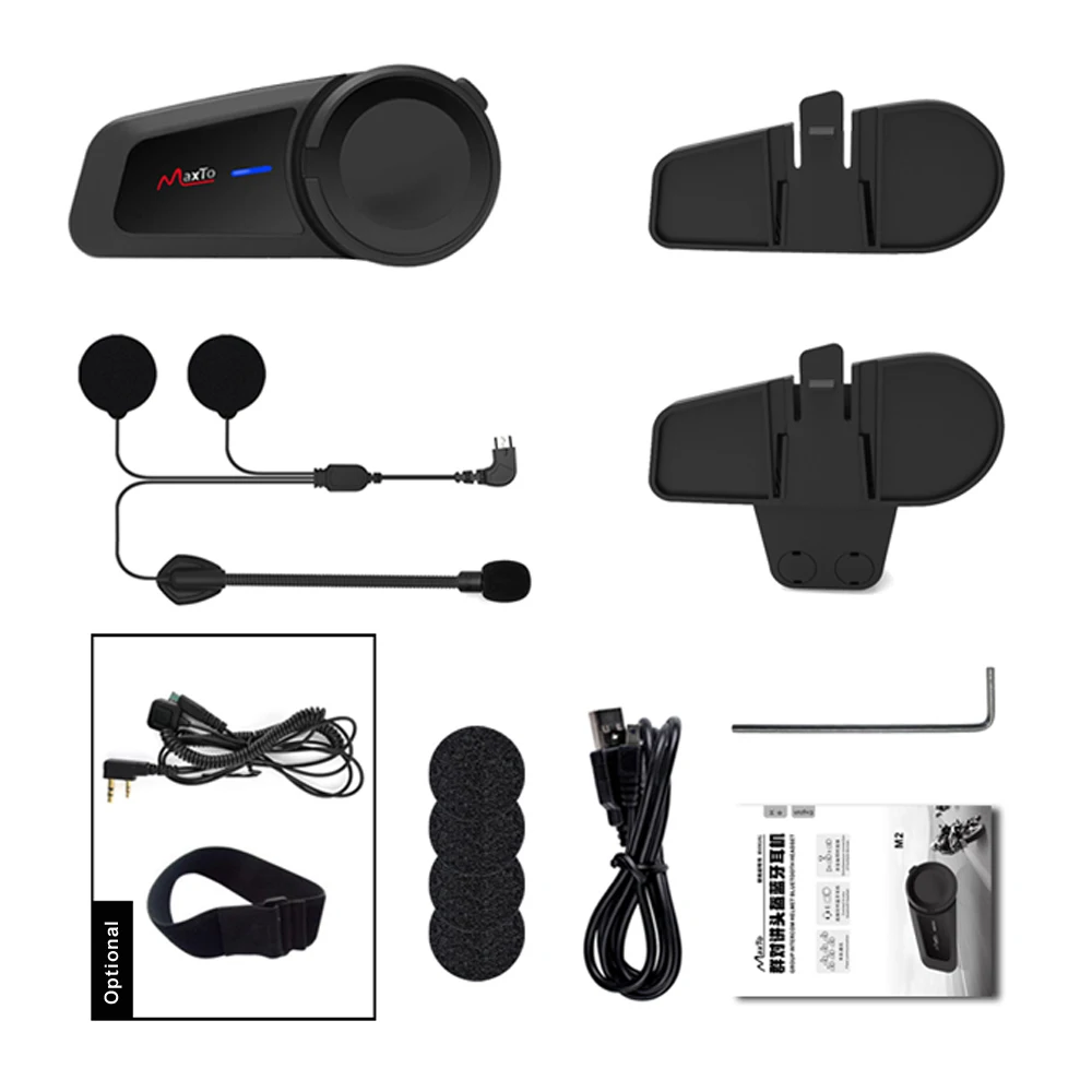  M2 мотоциклетный шлем Bluetooth 5 0 гарнитура для внутренней телефонной связи 1000 м FM радио 6 ездоков говорящая соединиться с любыми фирменными