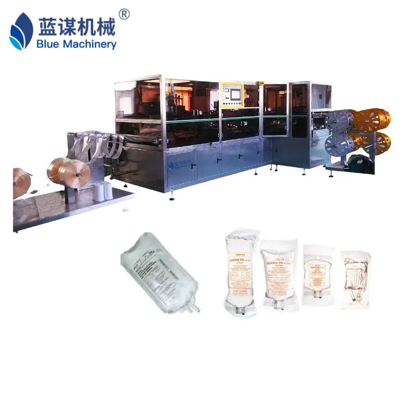 Medical Urine Collection Bag Making Machine IV Solution Bag Manufacturing Equipment Sterile Saline Bag Production Line