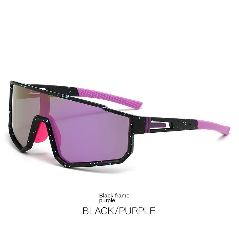 New Fashion Cross-Border Polarized Sunglasses for Men and Women One-Piece Outdoor Riding Sports Glasses for Cycling