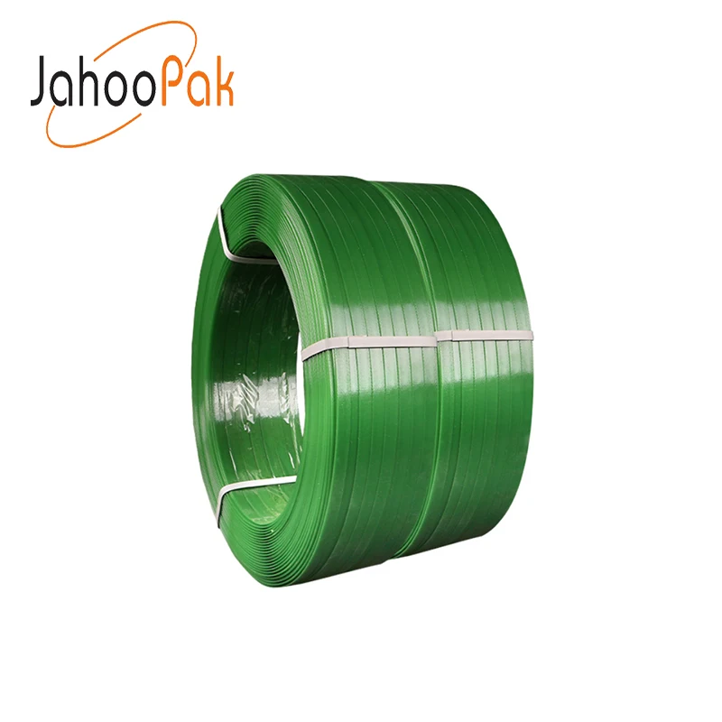 High Tensile Green Packing Plastic Belt Smooth Embossed Pet Strap Band 16mm