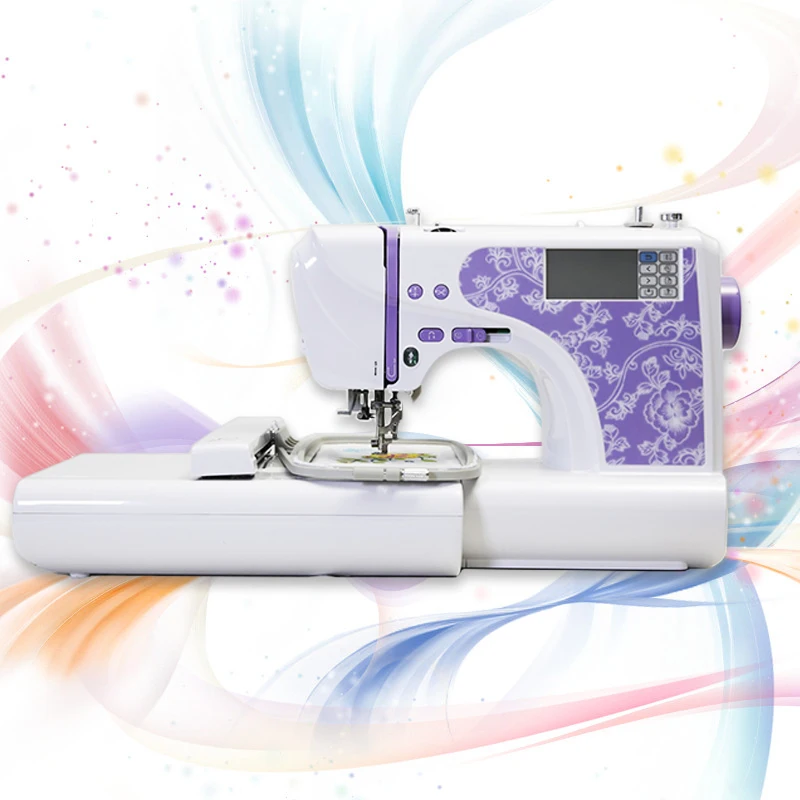 Hot selling multi-function single needle automatic domestic household embroidery sewing machine