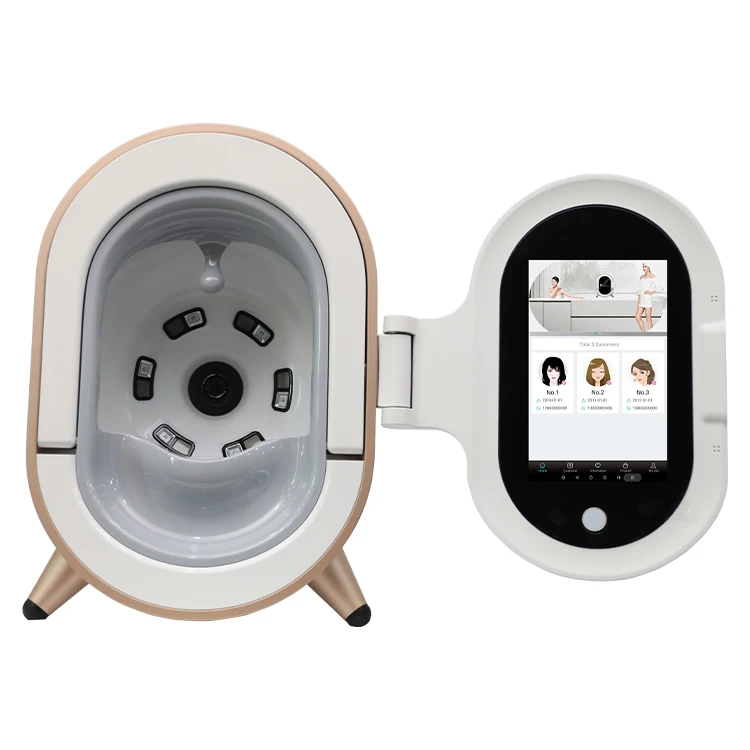 2024 portable design facial beauty machine digital skin analyzer