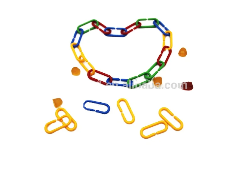 Game counting plastic chain links toy for kids PP link educational toy