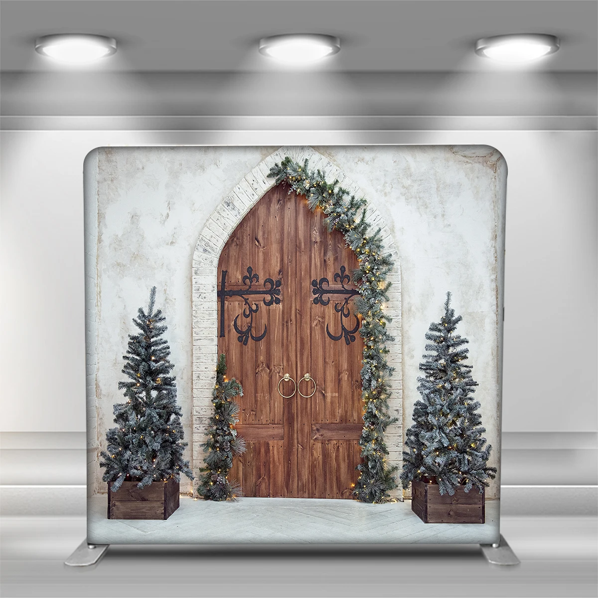 Оптовая продажа Заводская портативная двухстороная Свадебная наволочка с принтом на заказ подставка для фотостудии