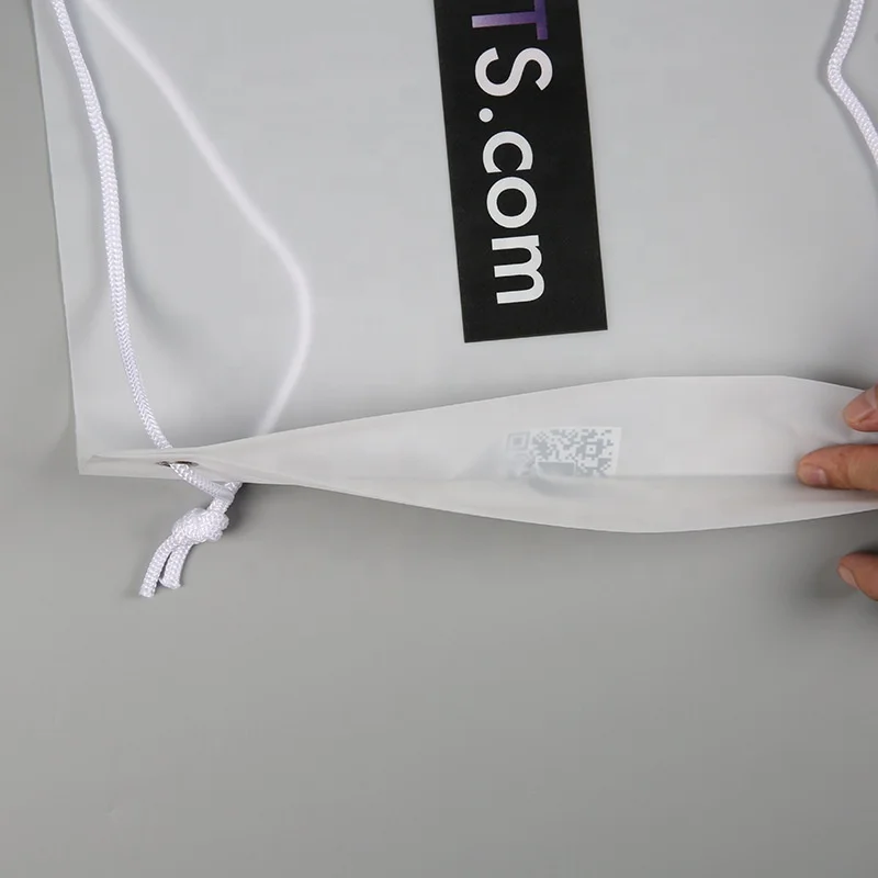 Factory Direct Sale High Quality Plastic Large Gift Bag Drawstring Backpack Travel Pouch Custom Print Draw String Plastic Bags