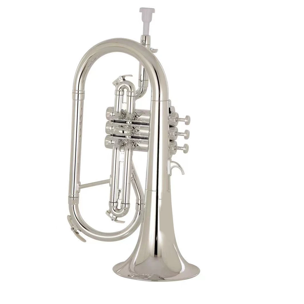 Chinese musical instruments produce plastic Bb flugelhorn