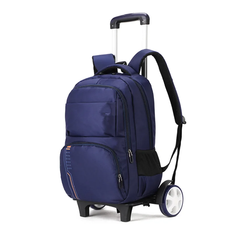 Primary school students custom waterproof wheeled detachable backpack luggage trolley bags
