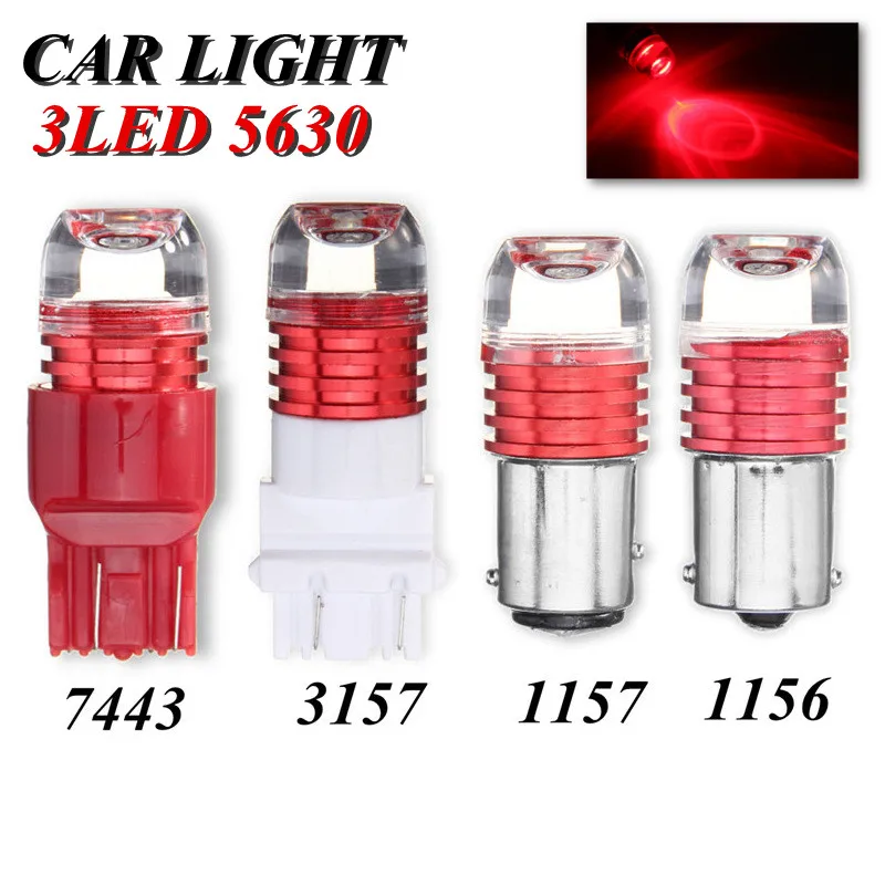 BAY15D 1157 P21/5W P27/7W W21/5W 3157 7440 T25 strobe flash light brake blink light Lamp Bulb DC12 red white Auto Tail Stop