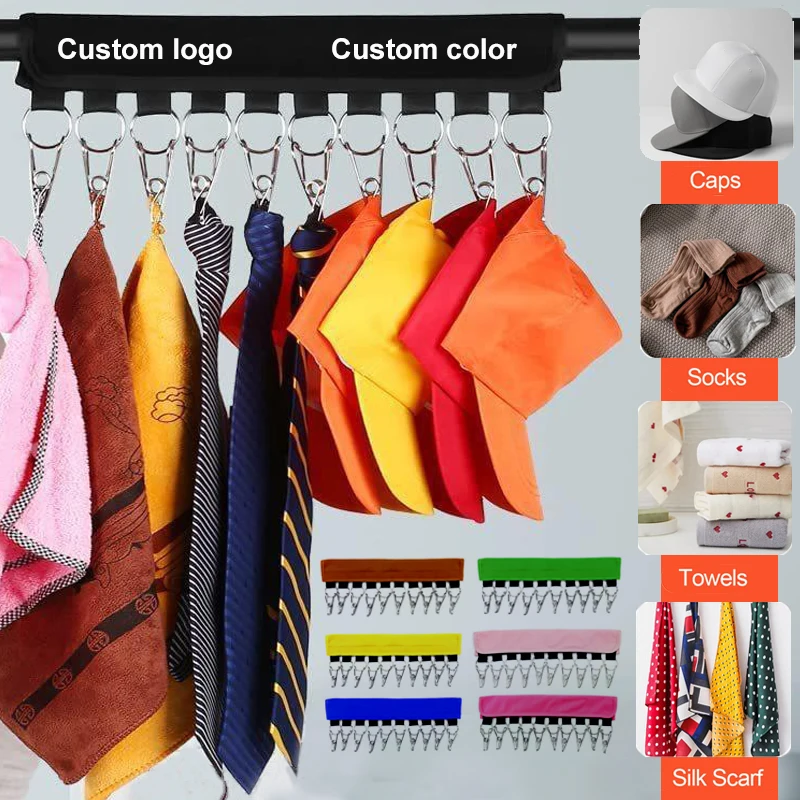 Custom Hanger Large Holder Clips Clothes Socks Cape  Holder Hat Rack Organizer