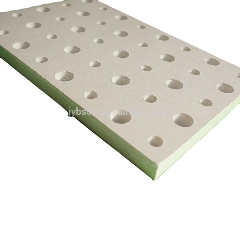 DEGO Ceiling Tiles Perforated acoustic gypsum board and suspension Metal grid system
